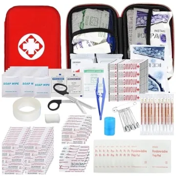 275Pcs Car First Aid Kit - Compact Survival Gear for Travel, Hiking & Emergencies