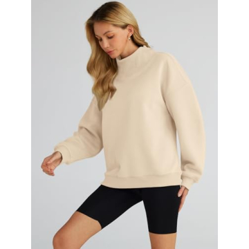 Oversized Turtleneck Sweatshirt - Y2K Style