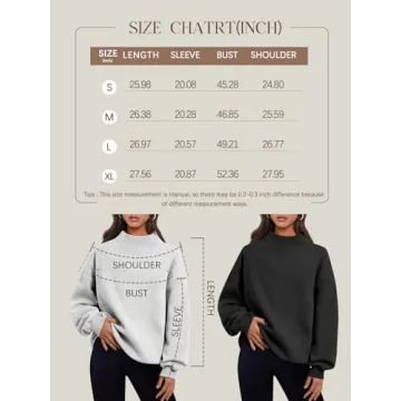 Oversized Turtleneck Sweatshirt - Y2K Style