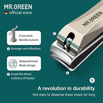 MR.GREEN Anti Splash Nail Clippers for Precise Grooming