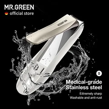 MR.GREEN Anti Splash Nail Clippers for Precise Grooming