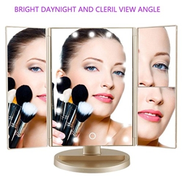 DeWEISN LED Makeup Mirror 21 Lights 3X Magnification