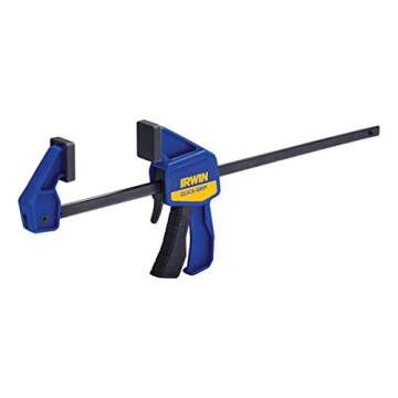 IRWIN QUICK-GRIP Bar Clamp, One-Handed, Mini, 12-Inch (1964744), Blue