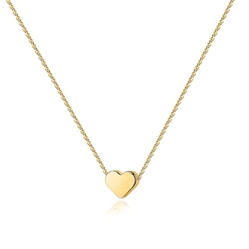 Elegant PAVOI 14K Gold Plated Heart Necklace for Women