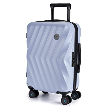 BAGSMART Carry On Luggage, PC Hardside Travel Suitcase 22x14x9 Airline Approved with Spinner Wheels,...
