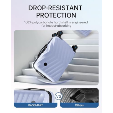 BAGSMART Carry On Luggage for Convenient Travel