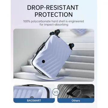 BAGSMART Carry On Luggage for Convenient Travel