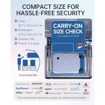 BAGSMART Carry On Luggage for Convenient Travel