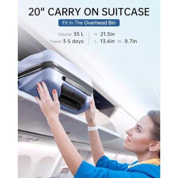 BAGSMART Carry On Luggage for Convenient Travel