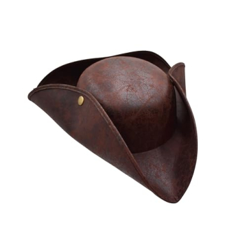 Colonial Tricorn Pirate Hat for Adults Costume Accessory