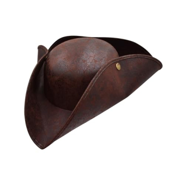 Colonial Tricorn Pirate Hat for Adults Costume Accessory
