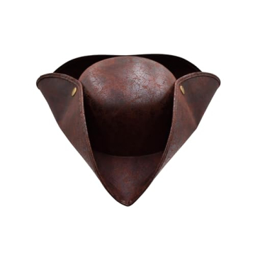 Colonial Tricorn Pirate Hat for Adults Costume Accessory