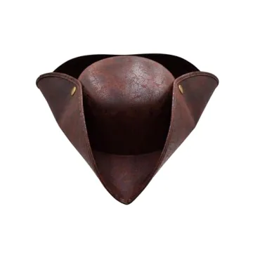 Colonial Tricorn Pirate Hat for Adults Costume Accessory