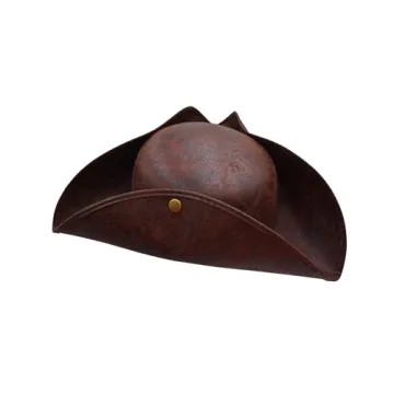 Colonial Tricorn Pirate Hat for Adults Costume Accessory