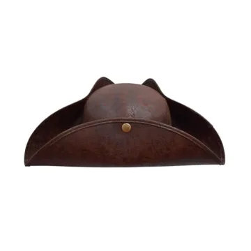 Colonial Tricorn Pirate Hat for Adults Costume Accessory