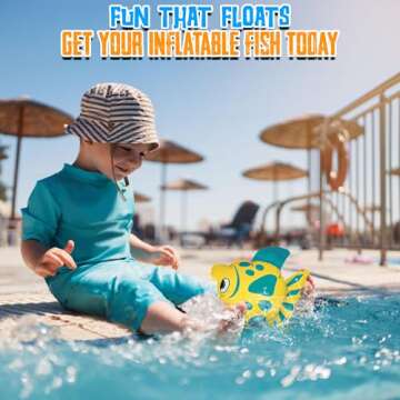 Fun Express Mini Inflatable Fish (Set of 12) sea Themed Party Decorations - VBS Vacation Bible School Supplies/Decor