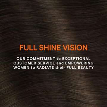 Full Shine Brown Clip-in Hair Extensions for Women