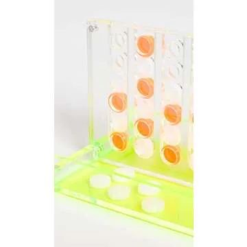 Mini Lucite 4 in A Row Neon: Stylish Storage Box