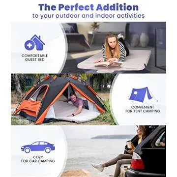 Matrix Cell Memory Foam Camping Mattress Pad for Every Adventure