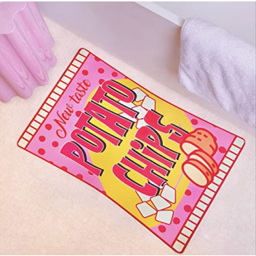 Snack Break Diatomaceous Earth Bath Mat, Soft Stone Bath Mats, Non-Slip Super Absorbent Quick Drying...