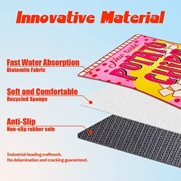 Cute & Absorbent Snack Break Bath Mat for Your Bathroom