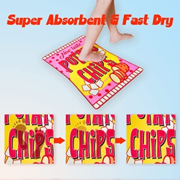 Cute & Absorbent Snack Break Bath Mat for Your Bathroom