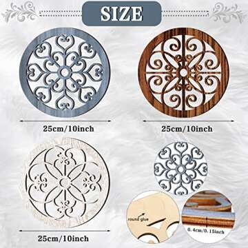 Blulu 3-Piece Rustic Wall Decor for Home and Office