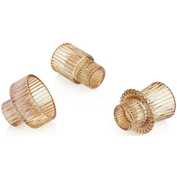 Elegant Vixdonos Taper Glass Candlestick Holders for Events