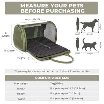 BurgeonNest Side-Expandable Pet Travel Carrier - Airline Approved & Lightweight
