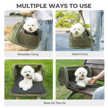 BurgeonNest Side-Expandable Pet Travel Carrier for Travel