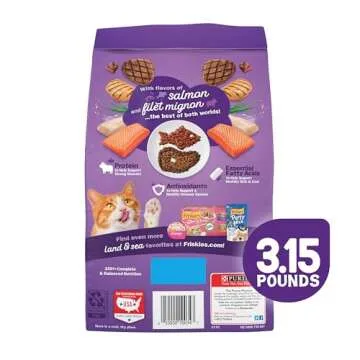 Purina Friskies Dry Cat Food Surfin & Turfin 3.15 lb x4