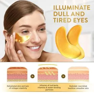 Live Wild Beauty Under Eye Patches with Collagen and Gold