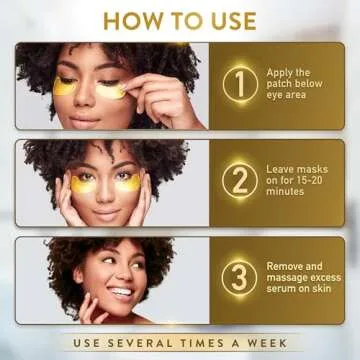 Live Wild Beauty Under Eye Patches with Collagen and Gold