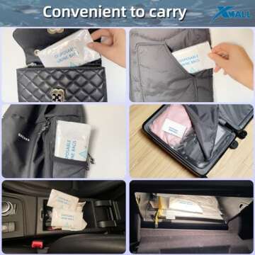 XMALL Disposable Urinal Bag,700CC,10Pack,for Traffic jam Emergency,Carsickness and Vomiting,Travel,Pregnants,Patients,Wheelchair-Bound,Unisex for Men, Women and Children