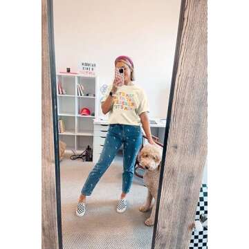 It's Me Hi I'm The Teacher Shirts Women Funny Teacher Life Tshirt Casual Teachers Appreciation Gift Tee Tops Apricot