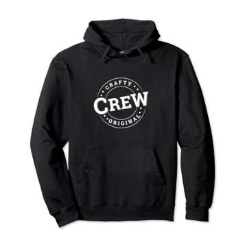 Crafty Crew Original - Craft Club - Craft Group - Craft Team Pullover Hoodie