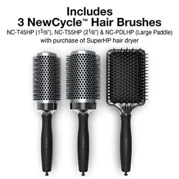 Olivia Garden SuperHP High Performance Professional Hair Dryer with Long Lasting brushless Motor Include 3 Free Styling Brushes