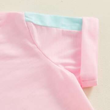 Toddler Baby Girl Patchwork Summer Clothes Set