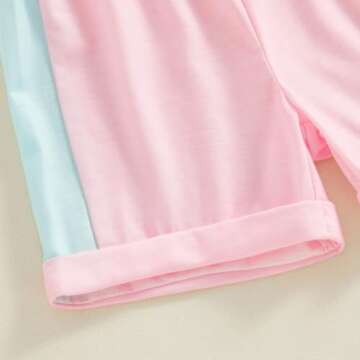 Toddler Baby Girl Patchwork Summer Clothes Set