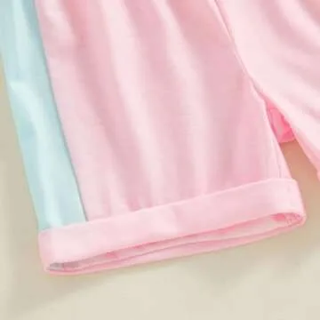 Toddler Baby Girl Patchwork Summer Clothes Set