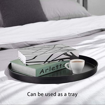 EKNITEY Small Side End Table with Removable Tray