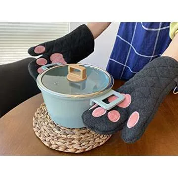 Cricket & Junebug Cat Paws Oven Mitts for Safe Cooking