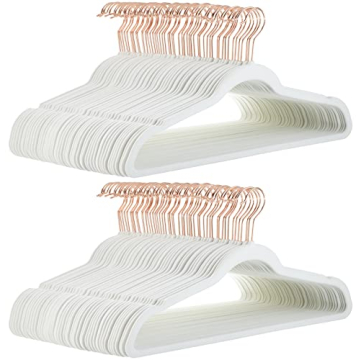 Amazon Basics Velvet Non-Slip Hangers - Pack of 100