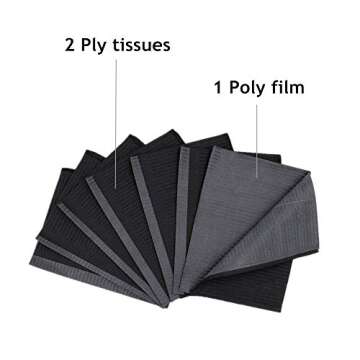 Yuelong Dental Bibs Disposable Tattoo Bibs Tattoo Table Covers Patient Bibs Tattoo Tray Covers Tattoo Supplies