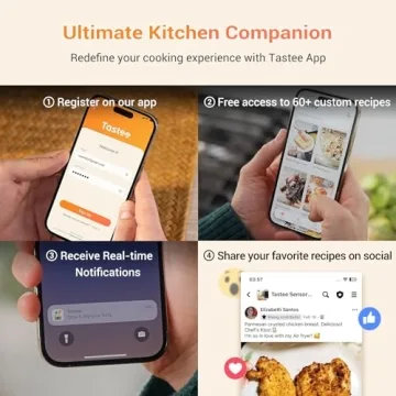 Tastee Air Fryer with Smart Probe and In-app Recipes