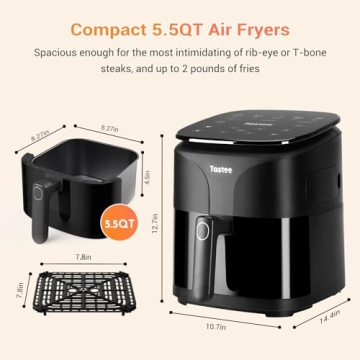Tastee Air Fryer with Smart Probe and In-app Recipes