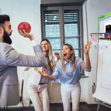 NEXBOX Mini Over The Door Basketball Hoop Indoor Fun