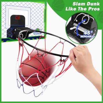 NEXBOX Mini Over The Door Basketball Hoop Indoor Fun