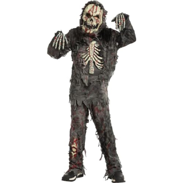 Spooktacular Creations Zombie Costume for Kids - Scary Halloween Outfit, Size S