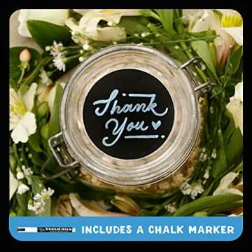 VersaChalk Waterproof Chalkboard Labels for Kitchen & Pantry